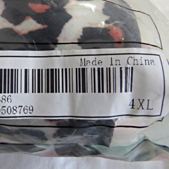 NEW 2 Pieces Leopard Print  Bikini / Lingerie Size 4X - Picture 6 of 6